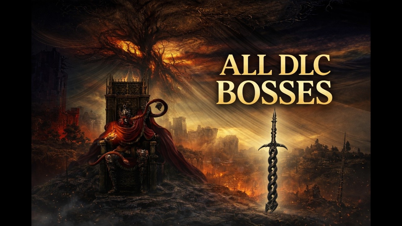 Elden Ring - All DLC Bosses vs ONE Sword