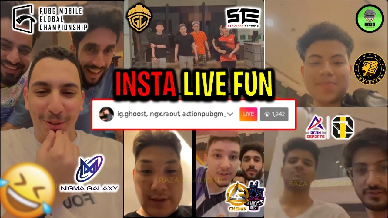 PMGC PLAYERS INSTA LIVE FUN FT. GODLxSTE, NGX RAOUF, GHOOST, FEDERAL, KOOPS & MORE