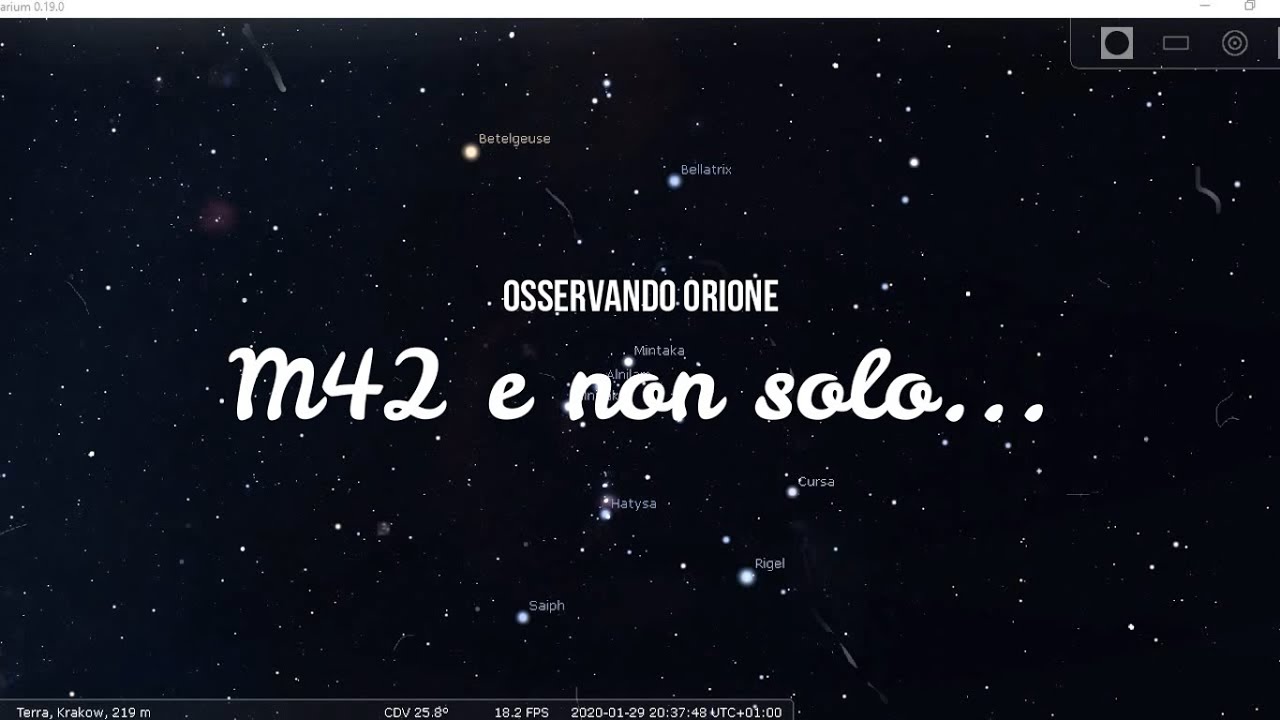 Osserviamo l'Orione: M42 e non solo