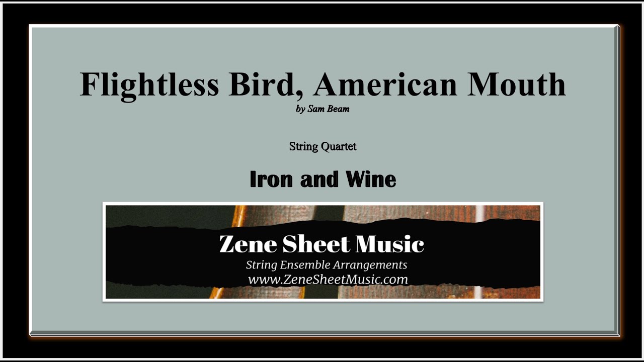 Flightless Bird - American Mouth - Twilight - arranged for String Quartet by Zene Strings