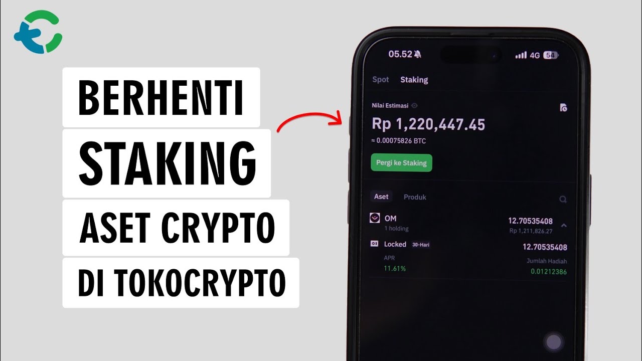 Cara Withdraw Staking Koin Crypto di Aplikasi Tokocrypto