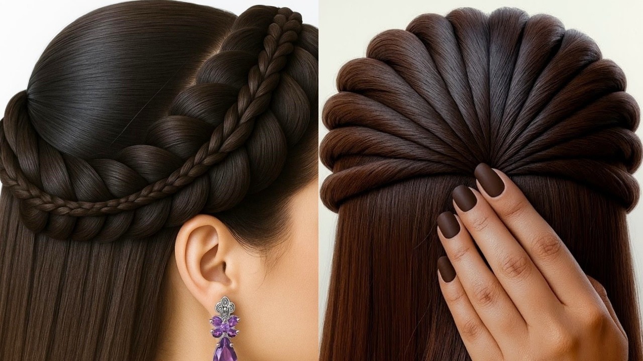 Very Easy & Stylish Hairstyle New Stylish Hairstyle   Easy & Different Hairstyle