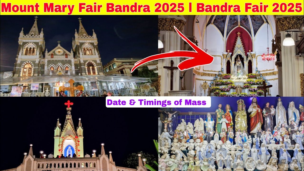 mount mary church bandra live mass today l Bandra Fair 2025 l Mount Mary Church Bandra 