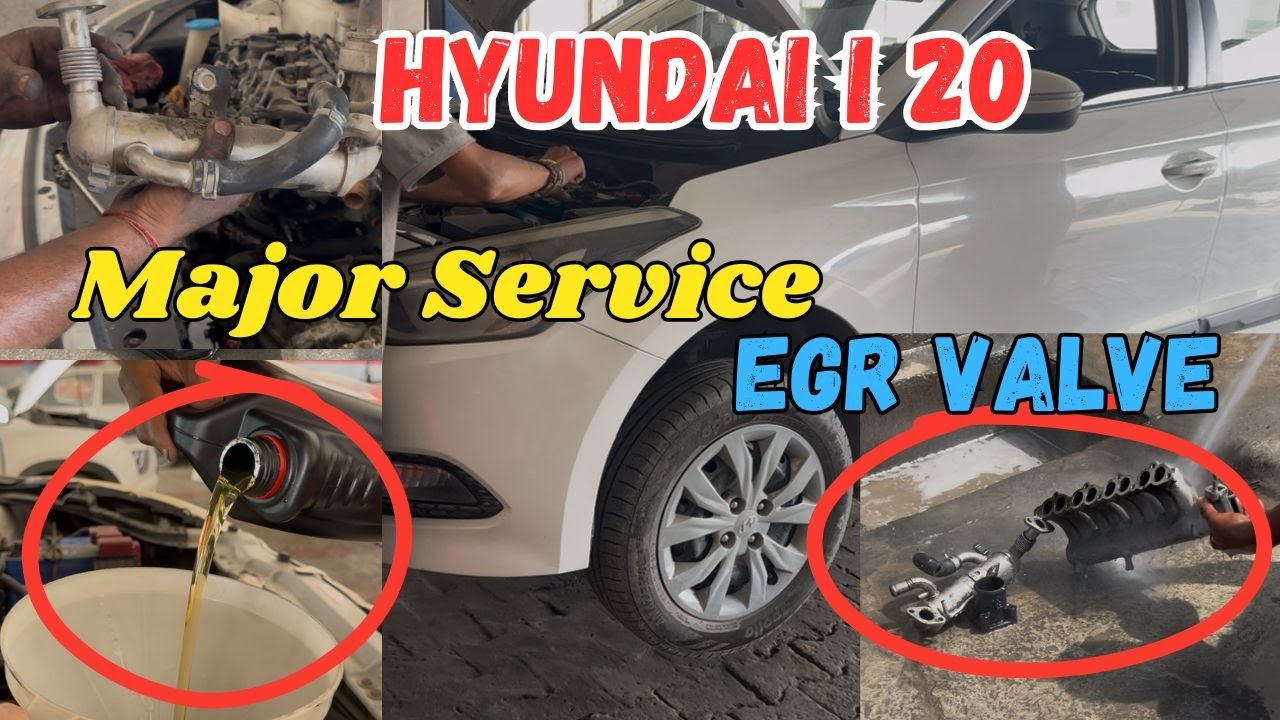 Hyundai i20 Major Service EGR Valve Cleaning