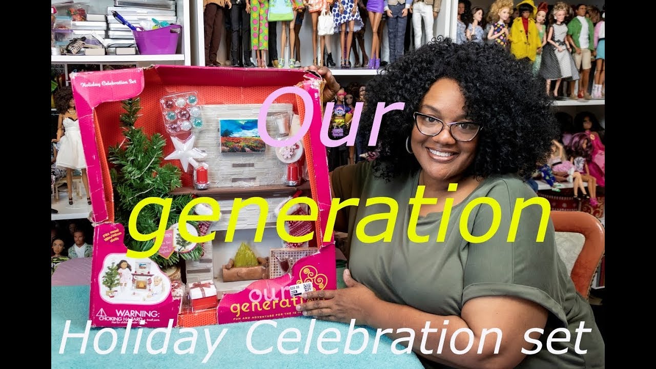 Our Generation Holiday Celebration Christmas Fireplace Review for Barbie  & Fashion Royalty Dolls