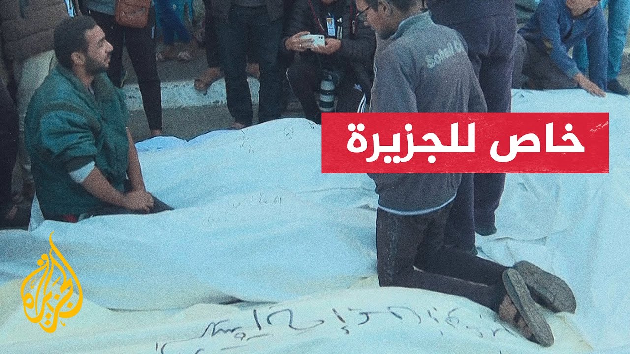 مستشفى شهداء الأقصى يستقبل عشرات الجثامين بعد قصف إسرائيلي على دير البلح