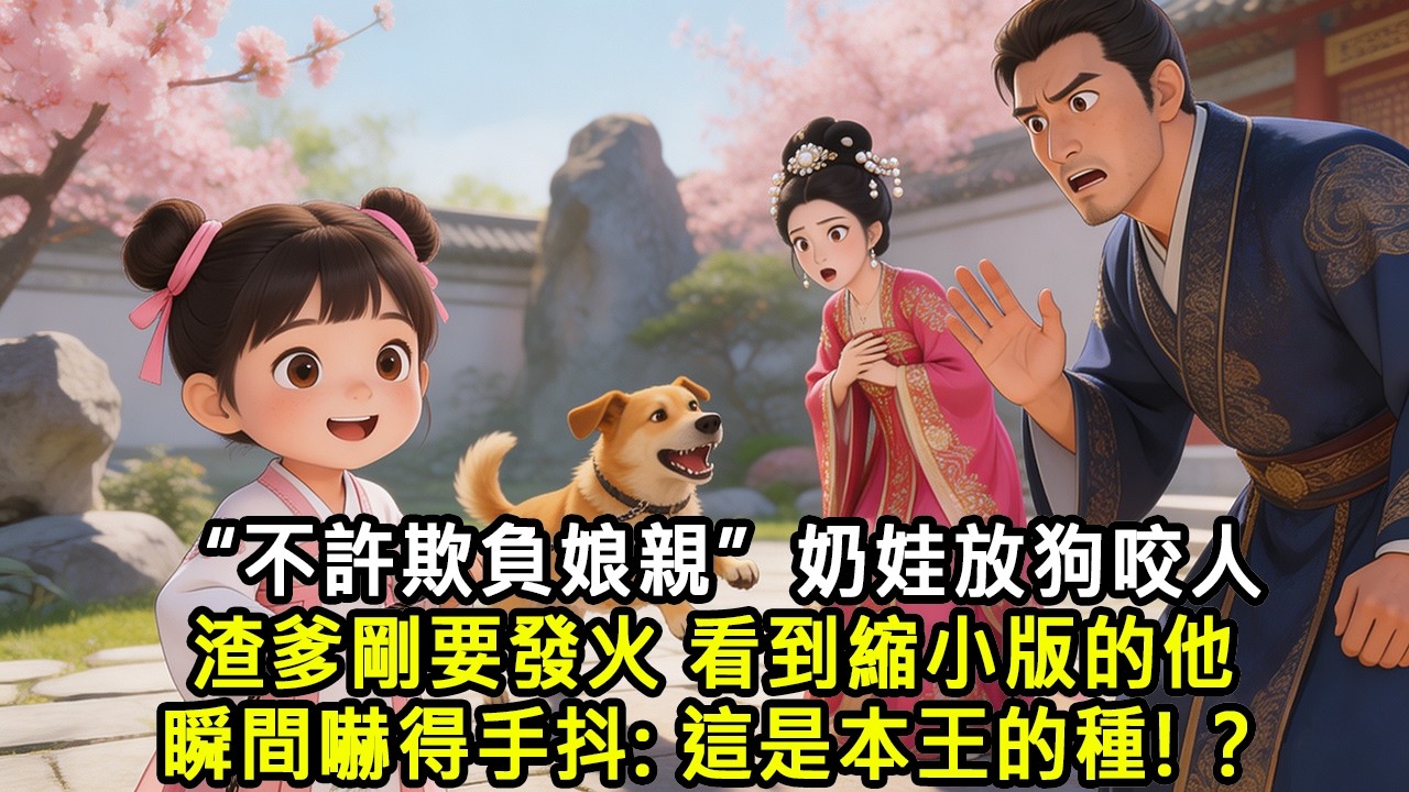 【完結小說】&ldquo;不許欺負娘親&rdquo;奶娃放狗咬人渣爹剛要發火 看到縮小版的他，瞬間嚇得手抖:這是本王的種!#小说 #古風小說 #古言 #古代言情 #古風 #有聲書 #小說 #完結 #爽文 #穿越 #有聲小說