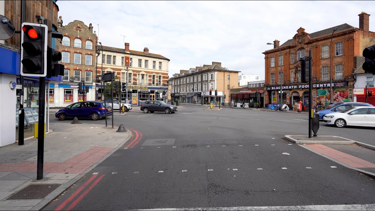 4K Drive London Lee Green Travel Journey around South East London's neighbourhood in 4K