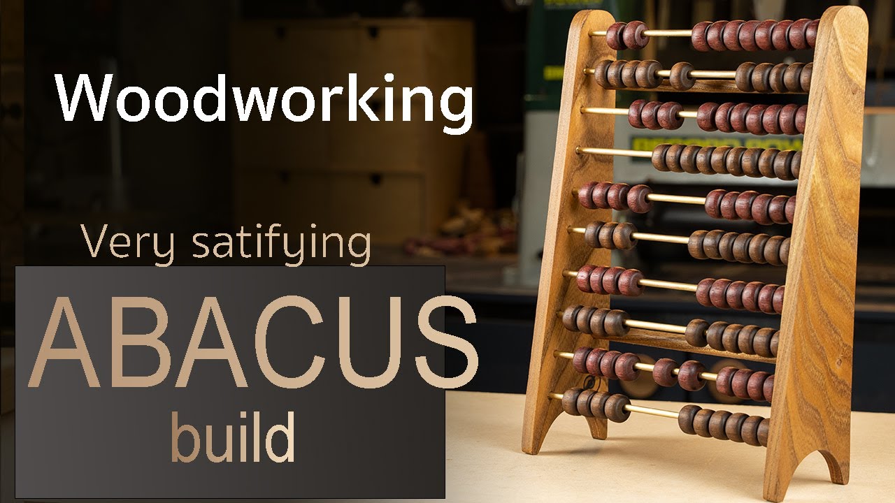 Woodworking project - The Wood Abacus. Perfect for small woodshop. Woodturning and more