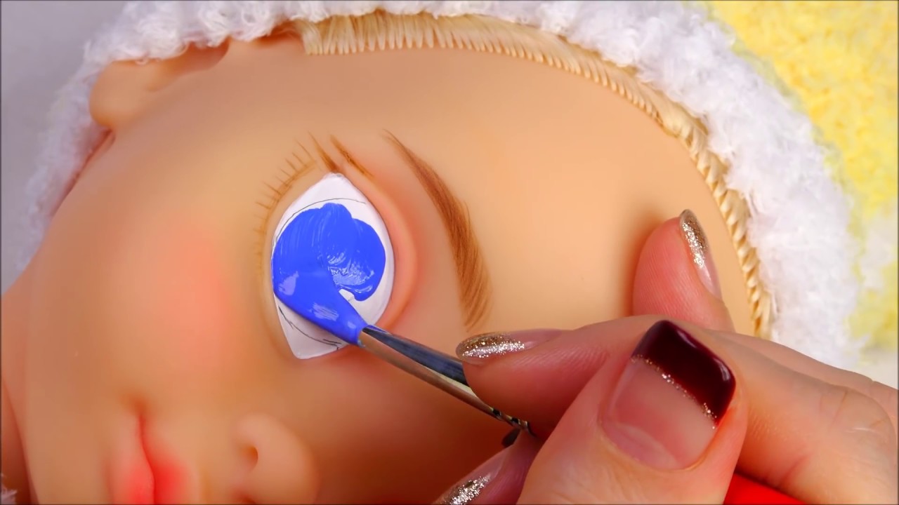 ★베이비돌 리페인팅!!신데렐라~★Repainting Disney Animators' Collection Doll Cinderella/ディズニーのプリンセスベビー・ドール