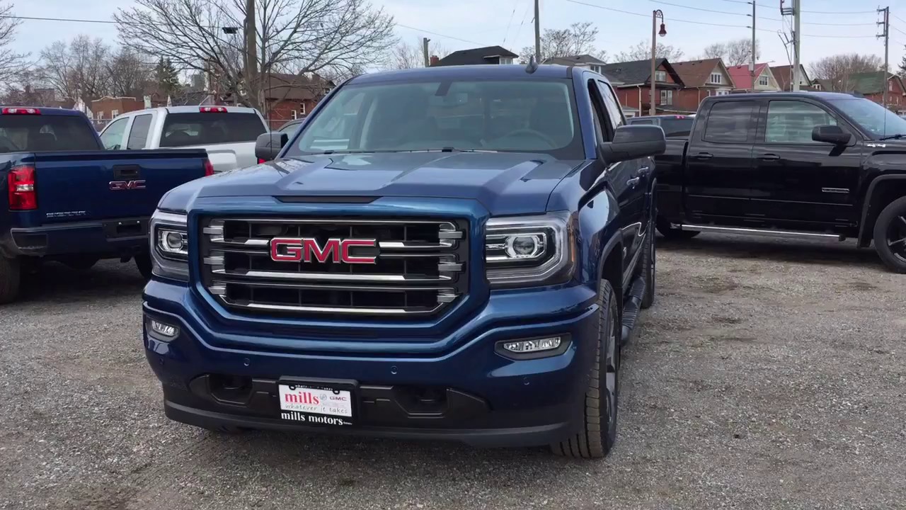2017 GMC Sierra 1500 4WD Crew Cab All Terrain Edition DVD Player Blue Oshawa ON Stock #170901