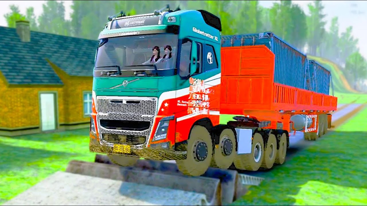 Truck vs Speedbumps Game daily 13 | Mudrunner