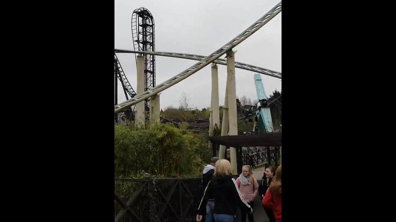 Colossus queue line walk through Thorpe Park 31st March 2019
