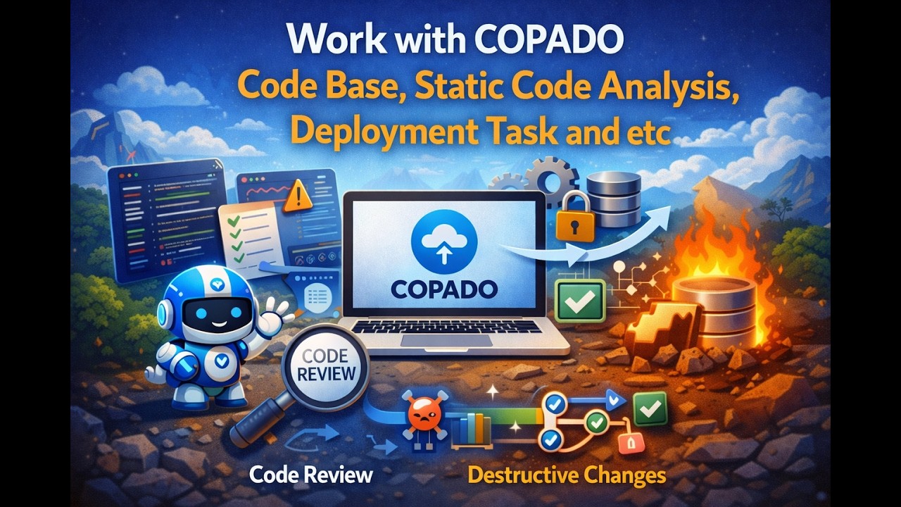 Work with Code base, Static Code Analysis, Deployment Task in @salesforce using COPADO #cicd