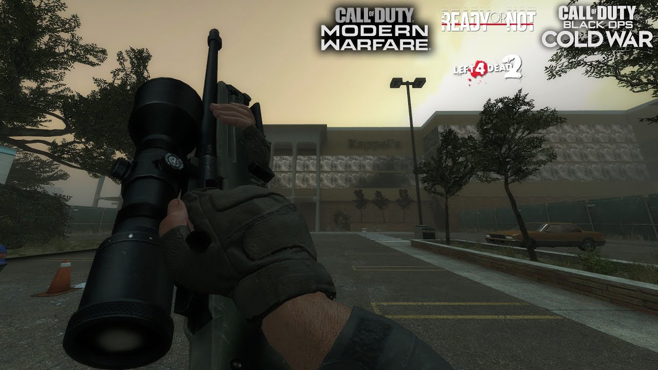L4D2 Default Weapons using Modern Warfare 2019, Black Ops Cold War and RoN Anim Mod Collection 2022