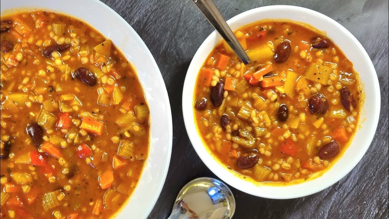 Vegan Barley Soup | Vegetables Barley Soup | Barley soup is healthy, nutritious & delicious