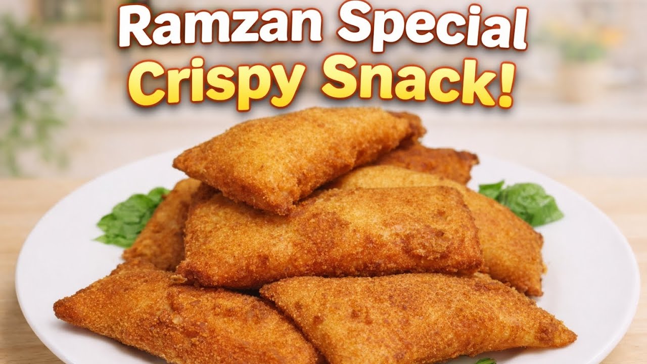 Ramzan Special Crispy Snack | Chicken Bread Pockets Recipe.