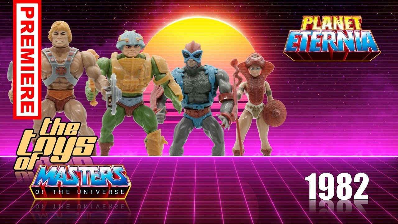 The Toys of Masters of the Universe #1 | 1982 He-Man, Man-At-Arms, Stratos, Teela | PlanetEternia