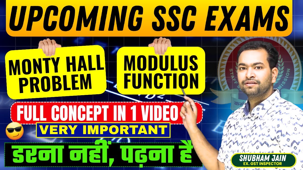MOD function and Monty hall riddle probability questions | Must cover for upcoming SSC exams