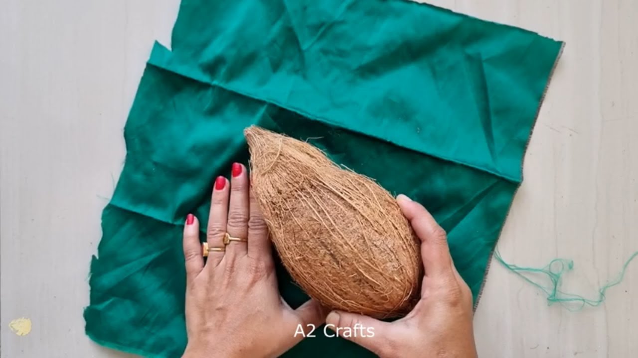 Coconut Decoration | Coconut Decoration For Wedding | Shagun Nariyal Décor with Blouse Piece