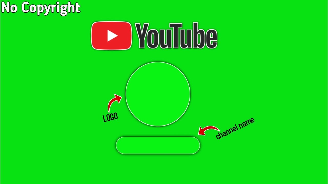 YouTube channel intro green screen no copyright | Chroma key | Intro for YouTube