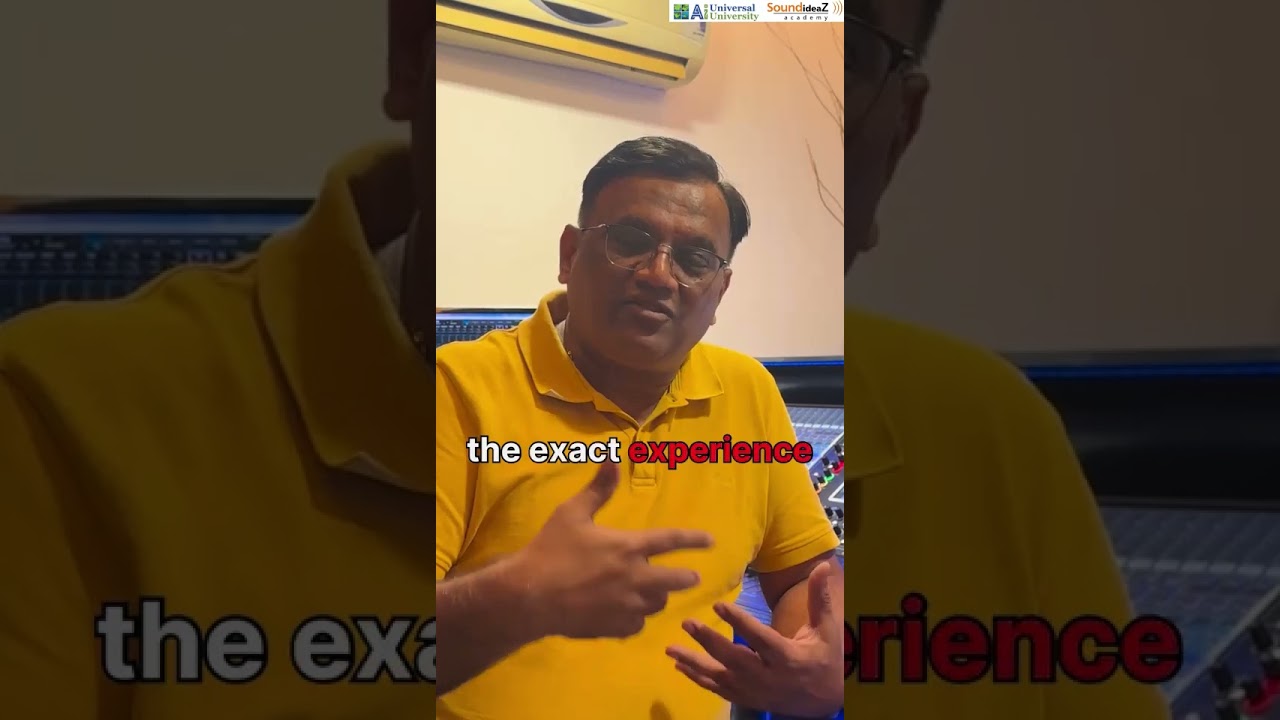 Mastering Live Sound with Dr. Pramod Chandorkar | @UniversalAiUniversity | @SoundideaZAcademy