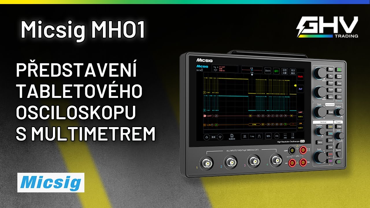 Micsig MHO1 - Přenosný tabletový osciloskop s multimetrem