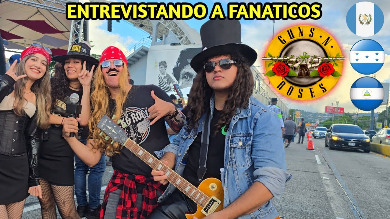 Entrevistando a FANATICOS de Guns N' Roses en EL SALVADOR 2025