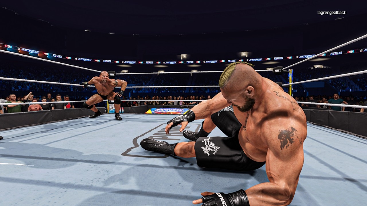 GOLDBURG VS BROCK LESNAR BACKLACH WWE2K25