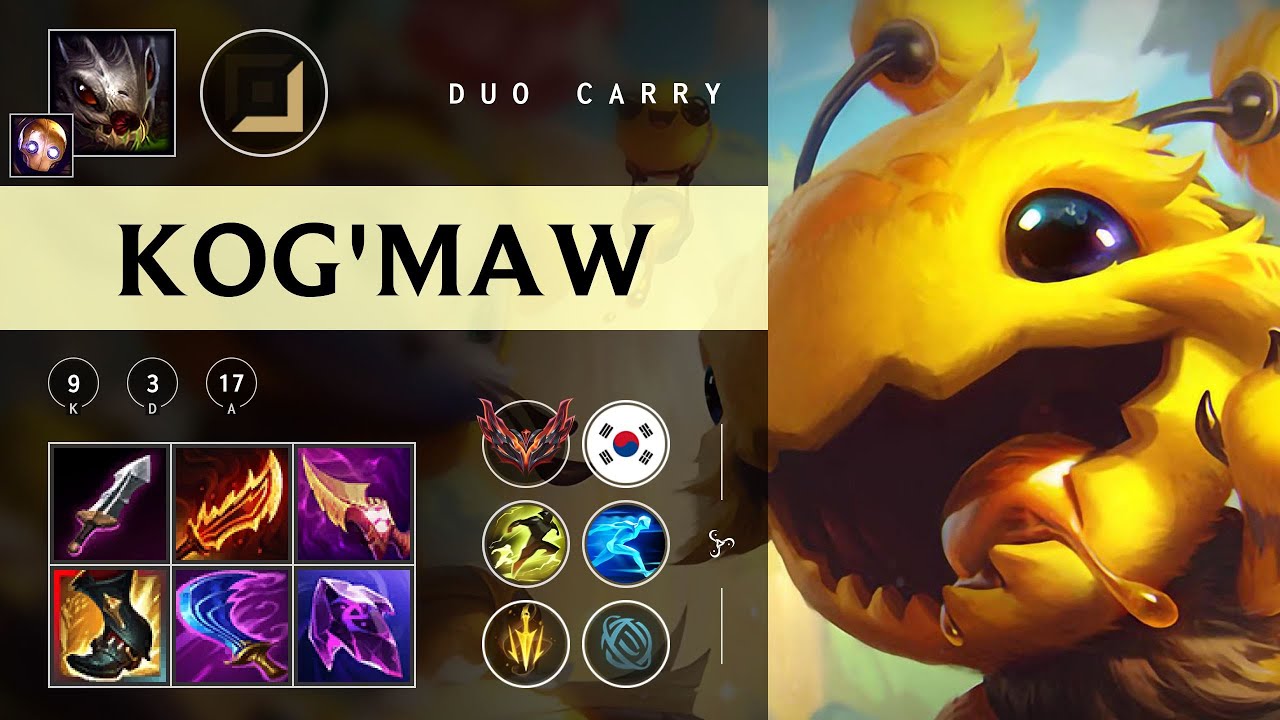 Kog'Maw ADC vs Yunara - KR Grandmaster Patch 25.22