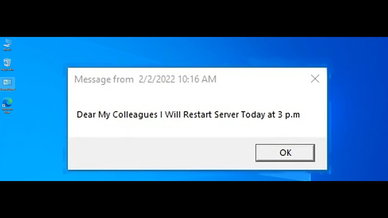 How To Send Message To All Users Using Domain Controller Windows Server 2019