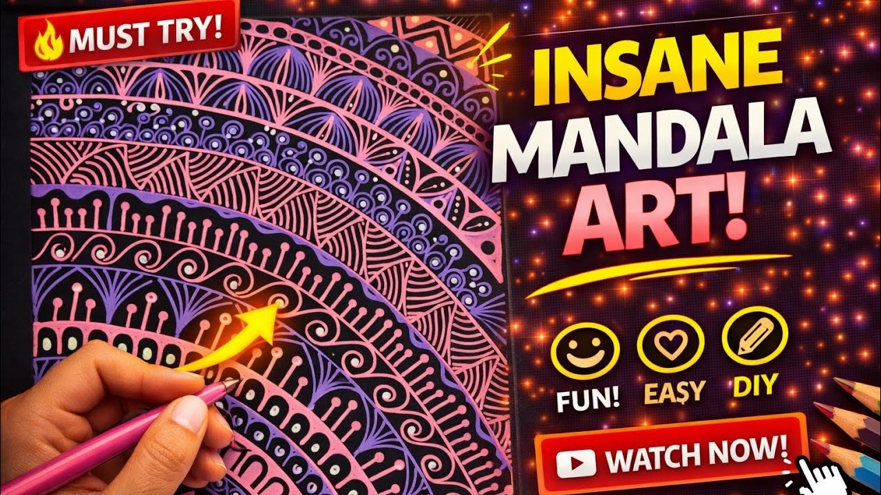 How to draw easy mandala?Learn to draw mandala with easy techniques ll Step by step mandala tutorial