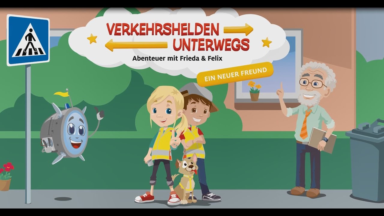 Verkehrshelden unterwegs – Abenteuer mit Frieda & Felix | ADAC Stiftung