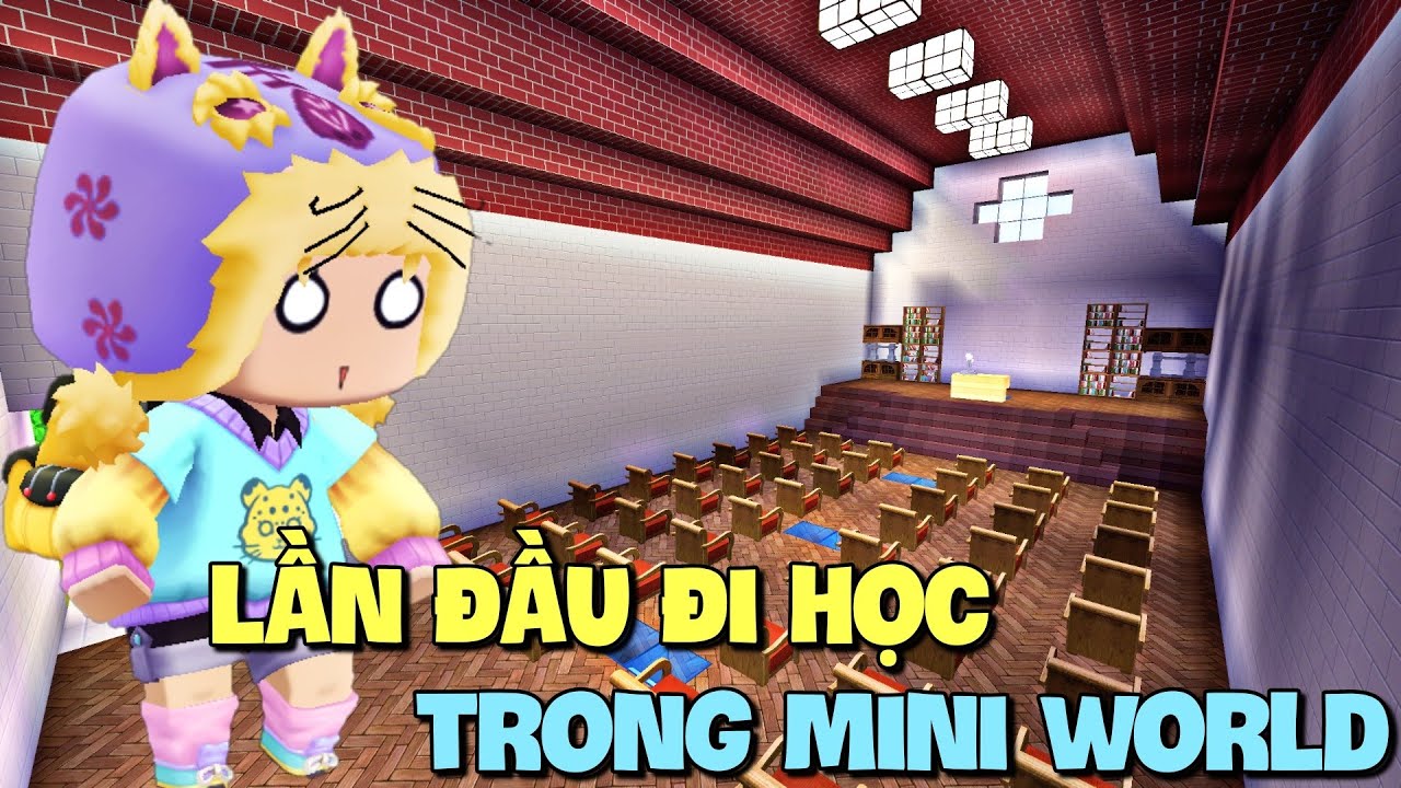 Lần đầu đi học trong Trường Học Mini World và cái kết bất ngờ | Meowpeo