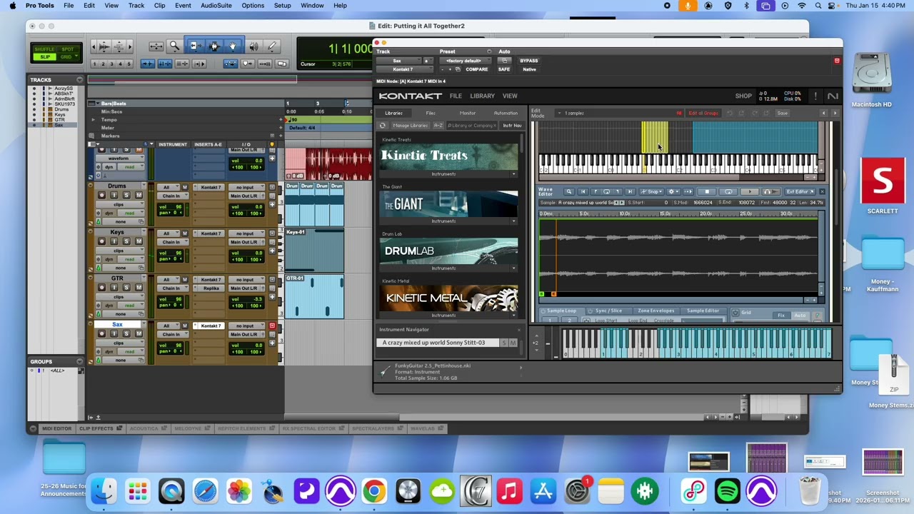 Sampling   Putting it All Together Sax