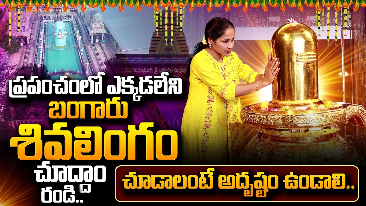 ప్రపంచంలో ఎక్కడలేని బంగారు శివలింగం గుడి | Gold Shiva Lingam Temple | Anchor Nirupama | #SumanTV