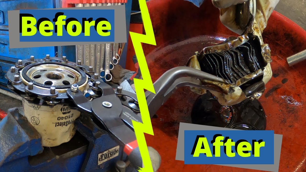 Oil Filter Autopsy: Let’s look inside the filter of a sludge filled engine!