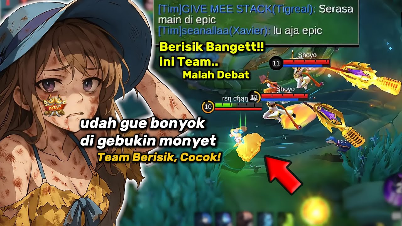 CURANG NJIR MONYET INI KEROYOKAN!! Babak Belur Guinevereku dibuat nya, tapi MVP ni Boss :) - MLBB