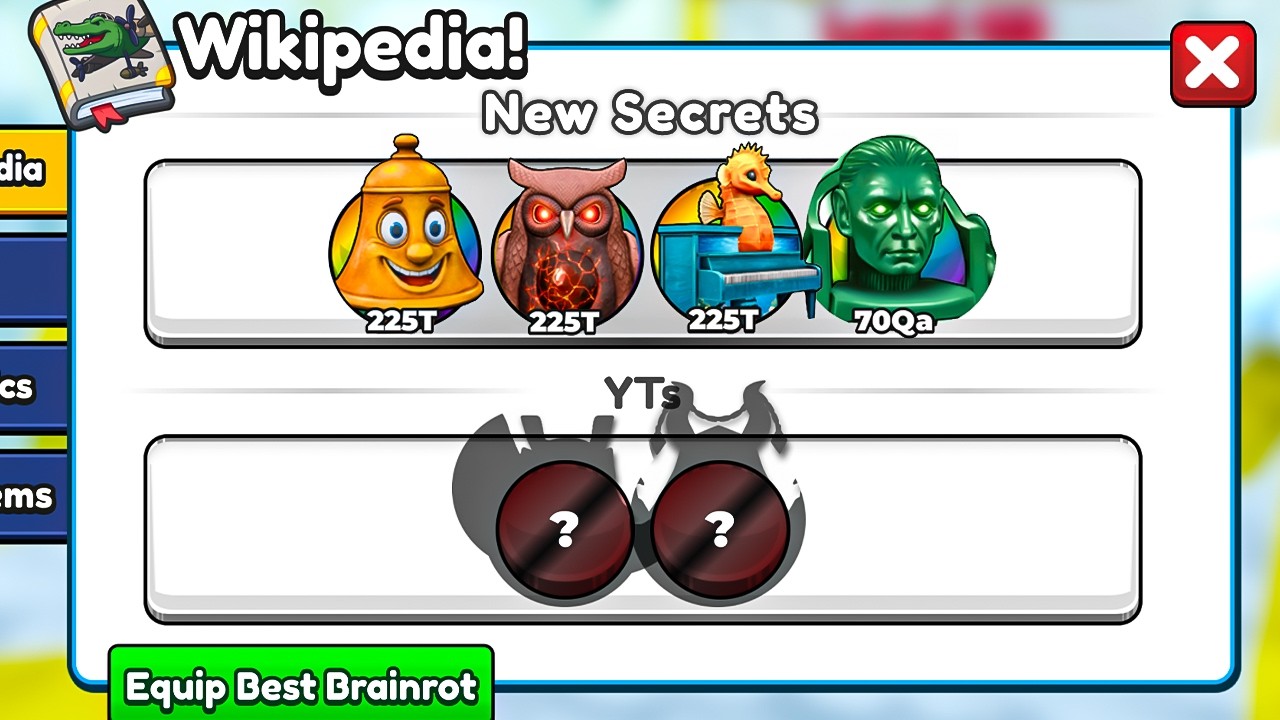 I GOT EVERY NEW SECRET In Brainrot Evolution Roblox!