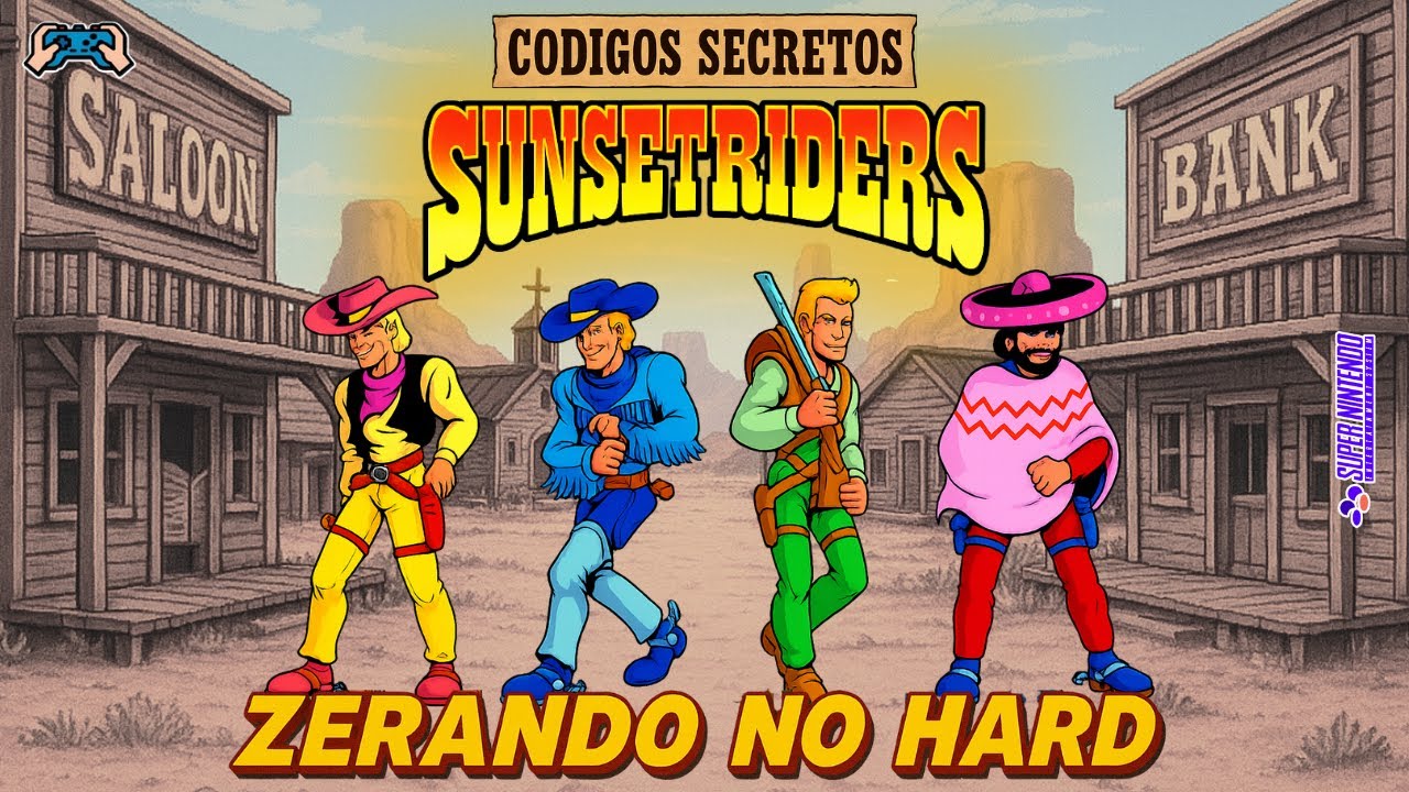 O DESAFIO SUPREMO! Zerei SUNSET RIDERS no Modo HARD Sem Desistir!