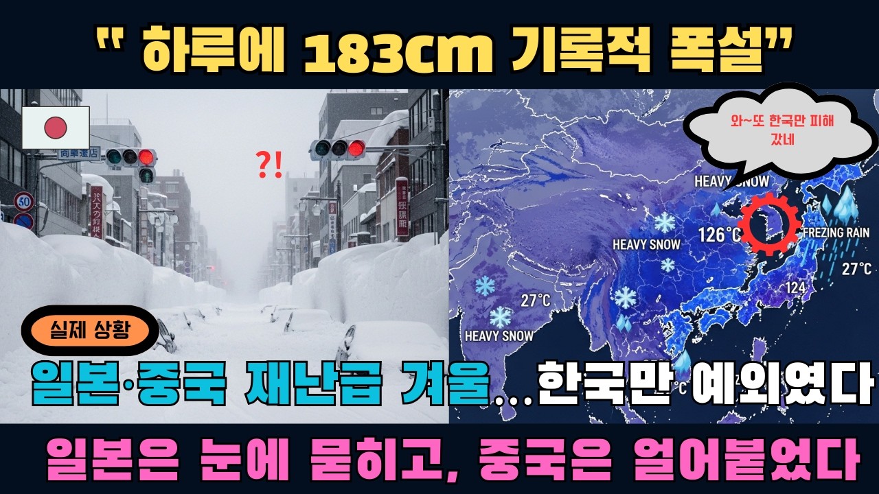 일본 폭설·중국 동결비｜같은 겨울, 왜 한국만 달랐나