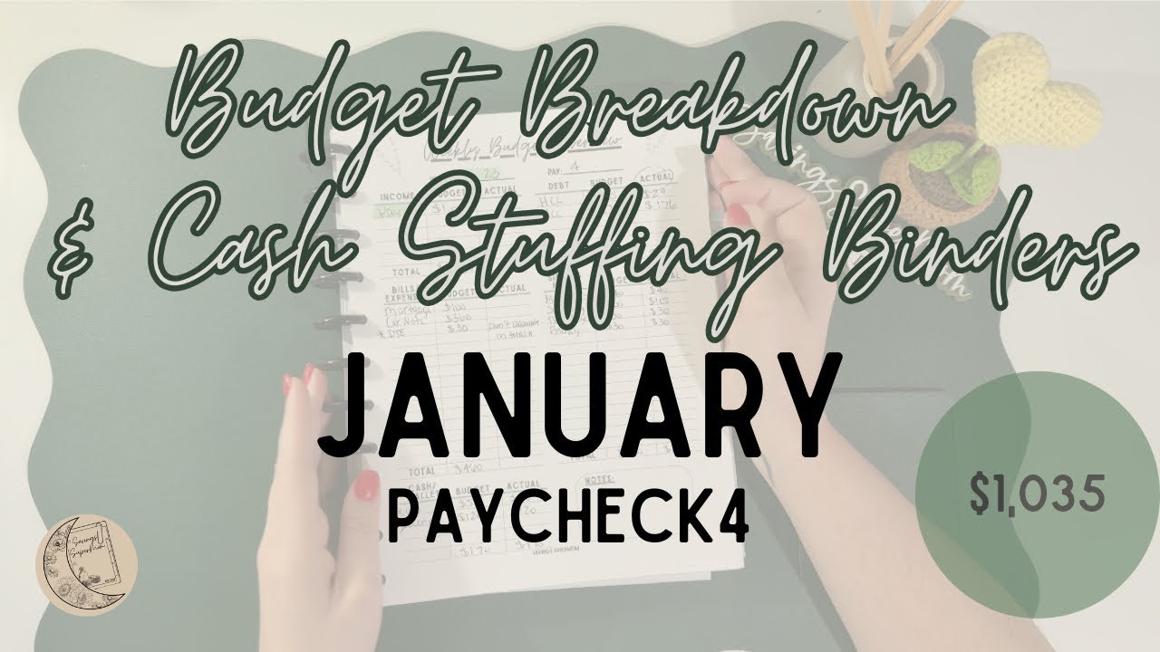 January Paycheck 4 Budget With Me + Cash Stuffing | Road to 1K | Let’s Breakdown Our Paycheck