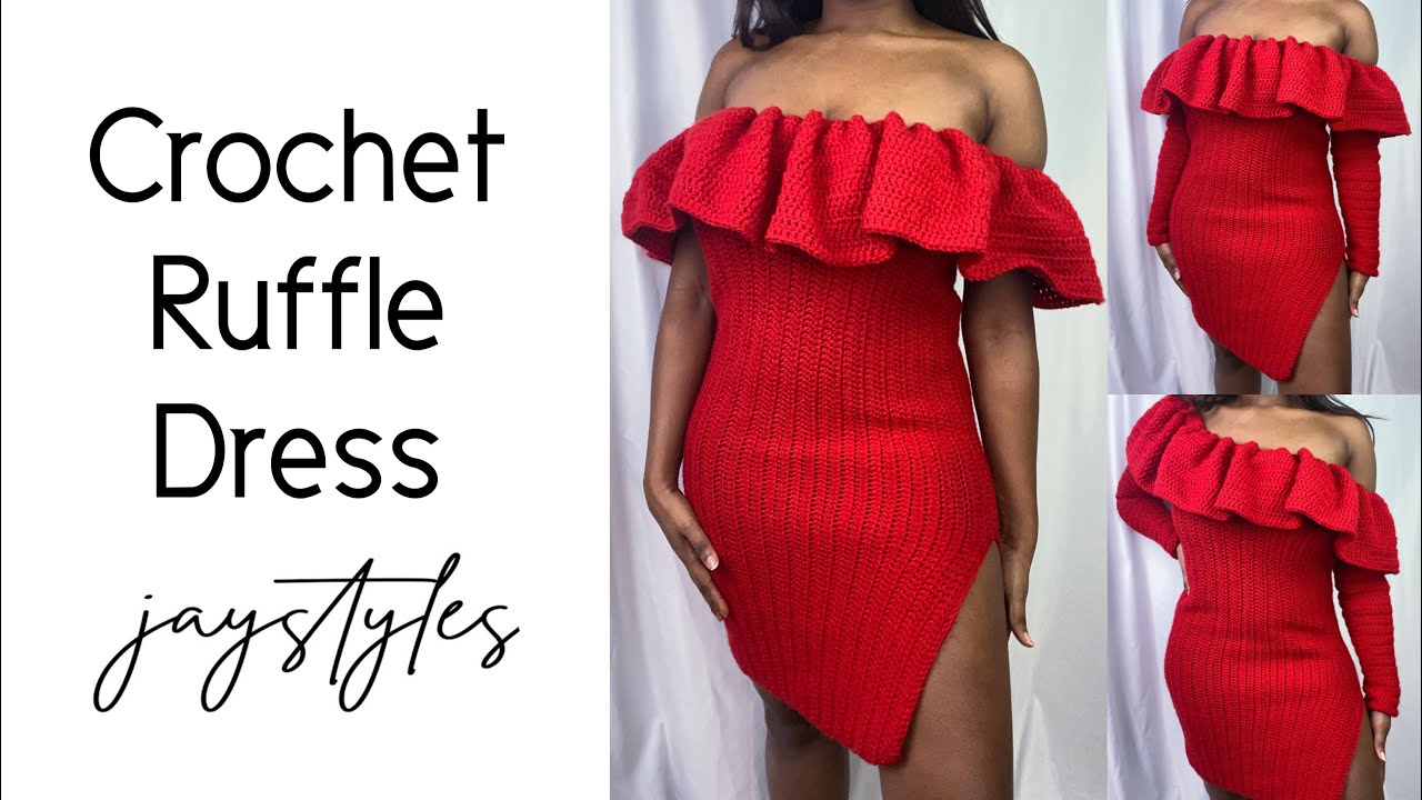 EASY CROCHET RUFFLE DRESS
