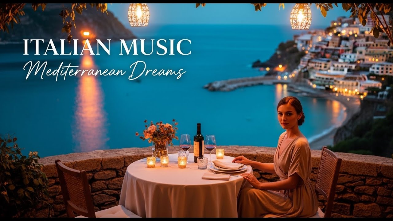 Mediterranean Calm Music & Italian Shores 🌊🌿 Peaceful Seaside Views & Soft Ambient Sounds