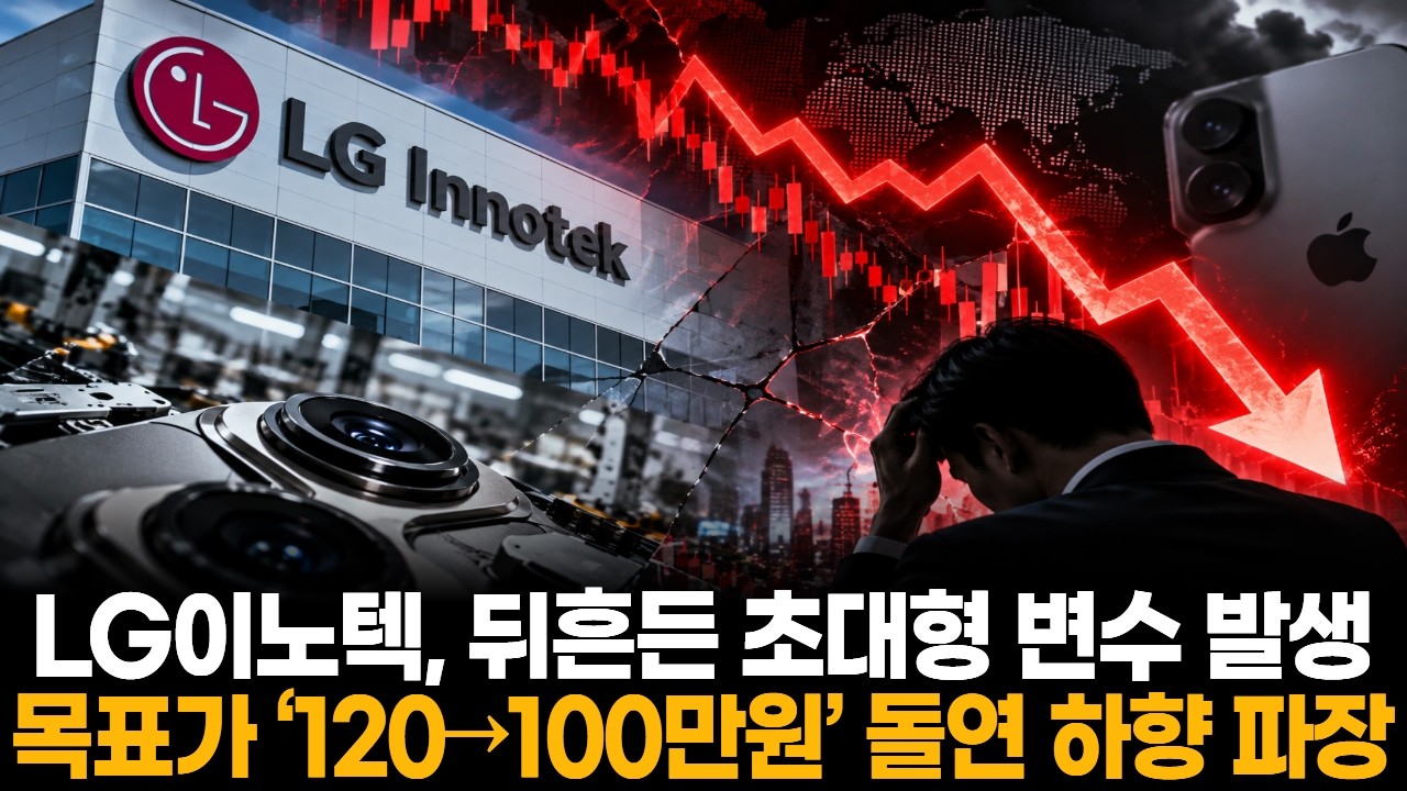 LG이노텍, 뒤흔든 초대형 변수 발생&hellip;목표가 &lsquo;120만&rarr;100만원&rsquo; 돌연 하향 파장