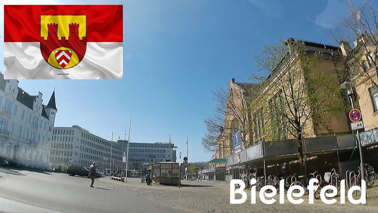Bielefeld City Tour, HD street view no traffic