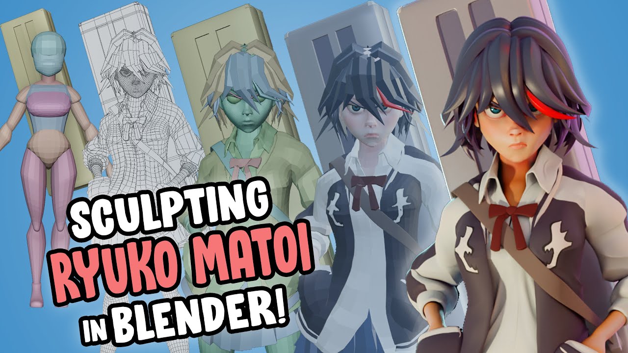 Создаём Рюко в Blender!!