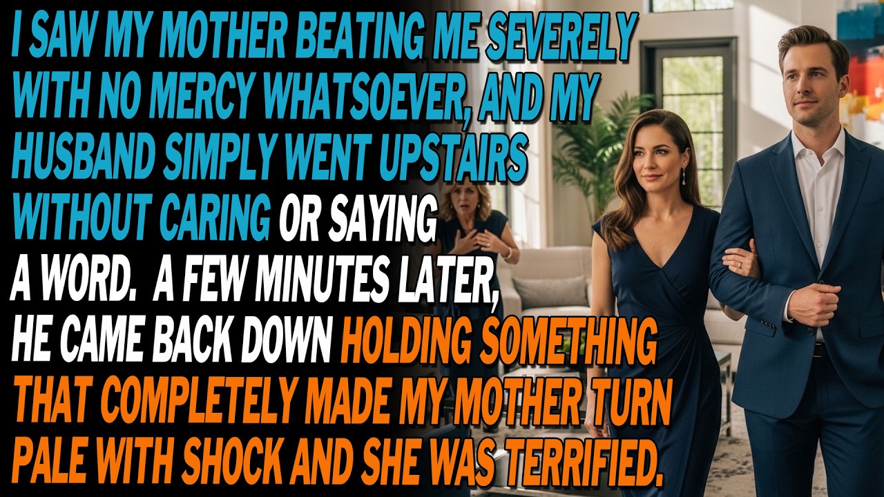 😳 My Mother Beat Me, My Husband Ignored It—minutes Later, He Brought Something That Shocked Her.