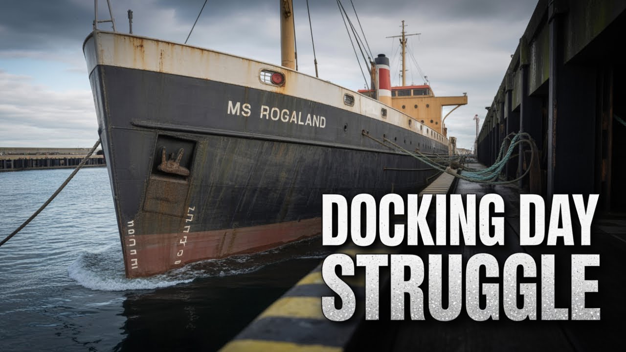 Veteran Ship Rogaland Docking in Stavanger Norway
