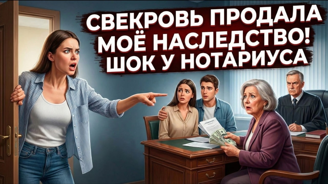Наглая свекровь решила продать моё наследство — но у нотариуса всё пошло не по её плану!